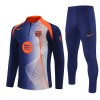 FC Barcelona Homen Conjunto de Moletom de Treino Quarto-Zíper 2025-26 Azul