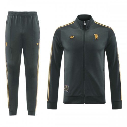 Manchester United Homen Casaco de Treino Conjunto 2025-26 Preta Manchester United Homen Casaco de Treino Conjunto 2025-26 Preta