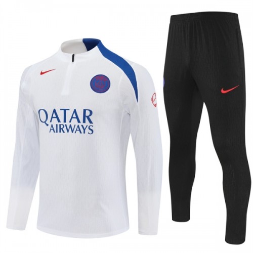 Paris Saint-Germain Homen Conjunto de Moletom de Treino Quarto-Zíper 2025-26 Branca Paris Saint-Germain Homen Conjunto de Moletom de Treino Quarto-Zíper 2025-26 Branca