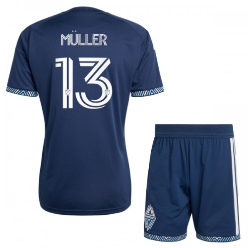 Camisola + Calções Vancouver Whitecaps Muller 13 Criança Equipamento 2ª 2026 Camisola + Calções Vancouver Whitecaps Muller 13 Criança Equipamento 2ª 2026