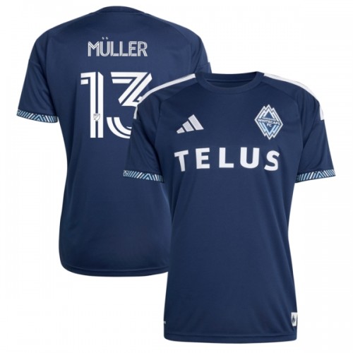 Camisola Vancouver Whitecaps Muller 13 Homen Equipamento 2ª 2026 Camisola Vancouver Whitecaps Muller 13 Homen Equipamento 2ª 2026
