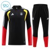 Alemanha Criança Conjunto de Moletom de Treino Quarto-Zíper 2026-27 Preta Alemanha Criança Conjunto de Moletom de Treino Quarto-Zíper 2026-27 Preta