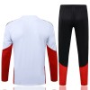 Alemanha Homen Conjunto de Moletom de Treino Quarto-Zíper 2026-27 Branca