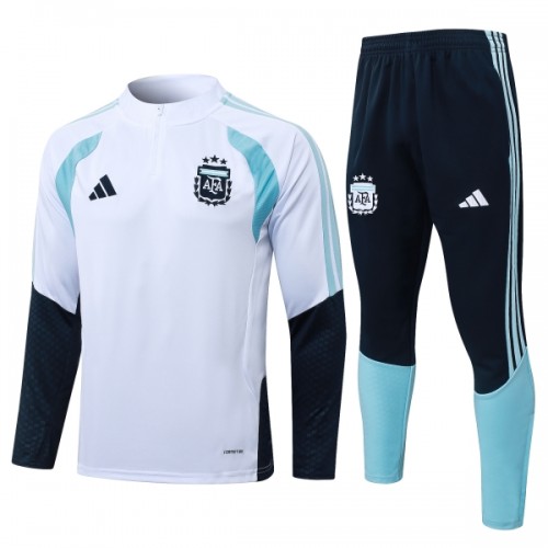 Argentina Homen Conjunto de Moletom de Treino Quarto-Zíper 2026-27 Branca Argentina Homen Conjunto de Moletom de Treino Quarto-Zíper 2026-27 Branca