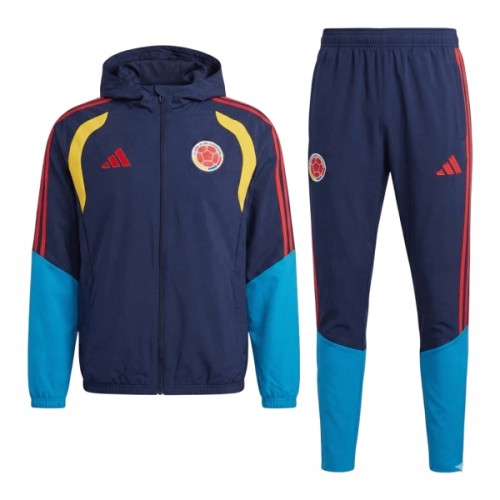 Colômbia Homen Casaco Capuz Treino 2026-27 Navy Colômbia Homen Casaco Capuz Treino 2026-27 Navy