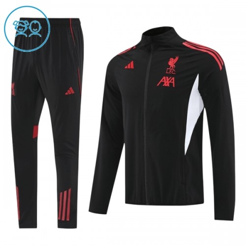 Liverpool Criança Casaco de Treino Conjunto 2025-26 Preta Liverpool Criança Casaco de Treino Conjunto 2025-26 Preta