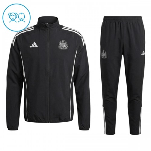 Newcastle United Criança Casaco de Treino Conjunto 2025-26 Preta Newcastle United Criança Casaco de Treino Conjunto 2025-26 Preta