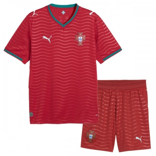 Camisola + Calções Portugal Criança Equipamento 1ª Mundial 2026 Camisola + Calções Portugal Criança Equipamento 1ª Mundial 2026