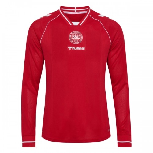 Camisola Dinamarca Manga Comprida Homen Equipamento 1ª Mundial 2026 Camisola Dinamarca Manga Comprida Homen Equipamento 1ª Mundial 2026