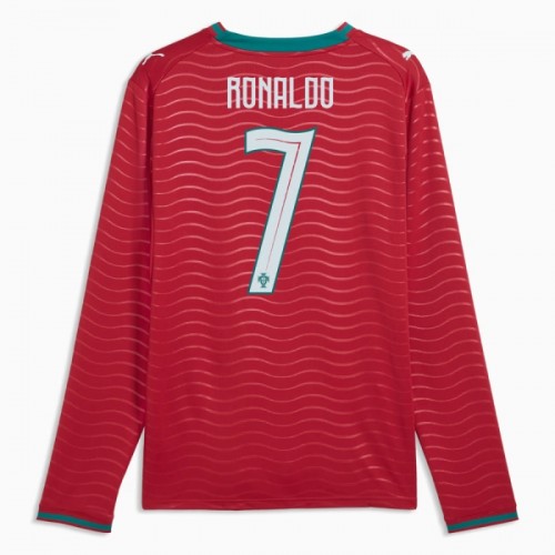 Camisola Portugal Ronaldo 7 Manga Comprida Homen Equipamento 1ª Mundial 2026 Camisola Portugal Ronaldo 7 Manga Comprida Homen Equipamento 1ª Mundial 2026