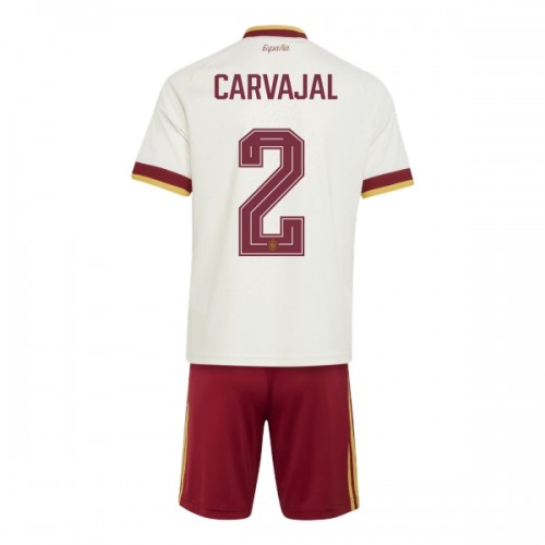 Camisola + Calções Espanha Carvajal 2 Criança Equipamento 2ª Mundial 2026 Camisola + Calções Espanha Carvajal 2 Criança Equipamento 2ª Mundial 2026