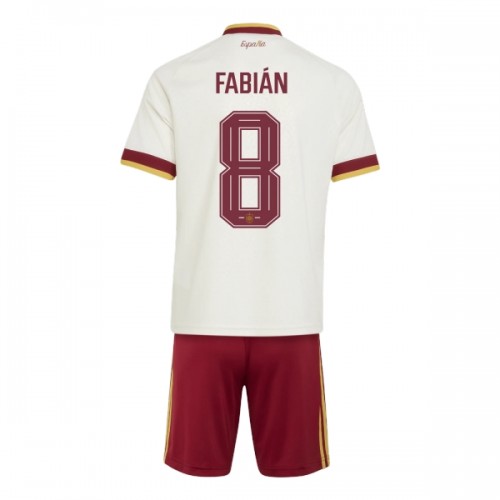 Camisola + Calções Espanha Fabian 8 Criança Equipamento 2ª Mundial 2026 Camisola + Calções Espanha Fabian 8 Criança Equipamento 2ª Mundial 2026