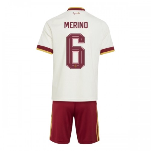 Camisola + Calções Espanha Merino 6 Criança Equipamento 2ª Mundial 2026 Camisola + Calções Espanha Merino 6 Criança Equipamento 2ª Mundial 2026