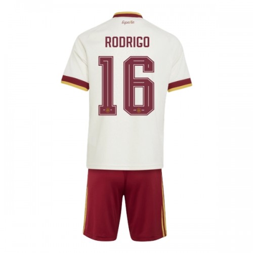Camisola + Calções Espanha Rodrigo 16 Criança Equipamento 2ª Mundial 2026 Camisola + Calções Espanha Rodrigo 16 Criança Equipamento 2ª Mundial 2026
