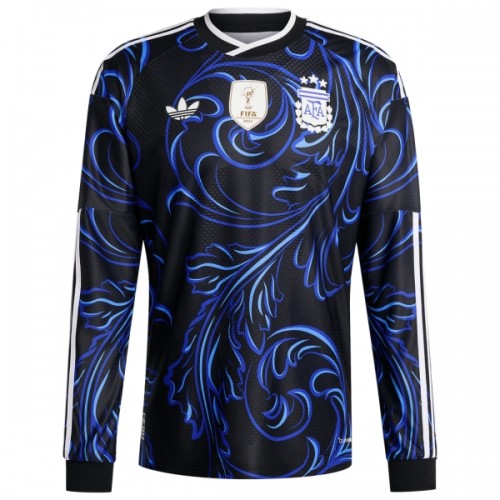 Camisola Argentina Manga Comprida Homen Equipamento 2ª Mundial 2026 Camisola Argentina Manga Comprida Homen Equipamento 2ª Mundial 2026