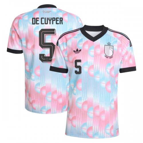 Camisola Bélgica De Cuyper 5 Homen Equipamento 2ª Mundial 2026 Camisola Bélgica De Cuyper 5 Homen Equipamento 2ª Mundial 2026