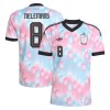 Camisola Bélgica Tielemans 8 Homen Equipamento 2ª Mundial 2026 Camisola Bélgica Tielemans 8 Homen Equipamento 2ª Mundial 2026