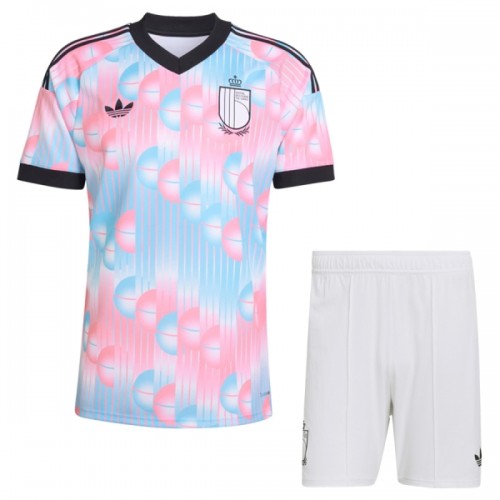 Camisola + Calções Bélgica Criança Equipamento 2ª Mundial 2026 Camisola + Calções Bélgica Criança Equipamento 2ª Mundial 2026