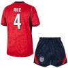 Camisola + Calções Inglaterra Rice 4 Criança Equipamento 2ª Mundial 2026
