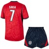 Camisola + Calções Inglaterra Saka 7 Criança Equipamento 2ª Mundial 2026 Camisola + Calções Inglaterra Saka 7 Criança Equipamento 2ª Mundial 2026