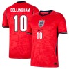 Camisola Inglaterra Bellingham 10 Homen Equipamento 2ª Mundial 2026