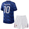 Camisola + Calções França Mbappé 10 Criança Equipamento 1ª Mundial 2026 Camisola + Calções França Mbappé 10 Criança Equipamento 1ª Mundial 2026
