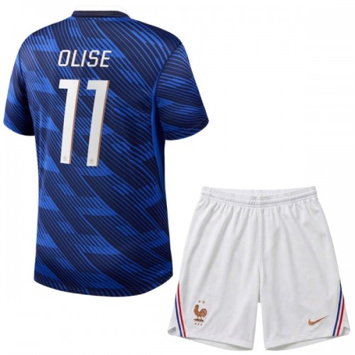 Camisola + Calções França Olise 11 Criança Equipamento 1ª Mundial 2026 Camisola + Calções França Olise 11 Criança Equipamento 1ª Mundial 2026