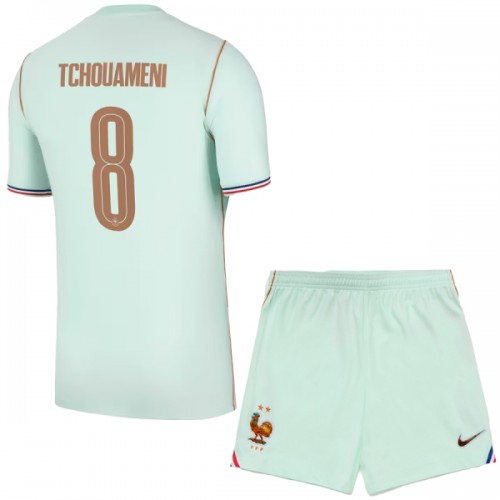 Camisola + Calções França Tchouameni 8 Criança Equipamento 2ª Mundial 2026 Camisola + Calções França Tchouameni 8 Criança Equipamento 2ª Mundial 2026