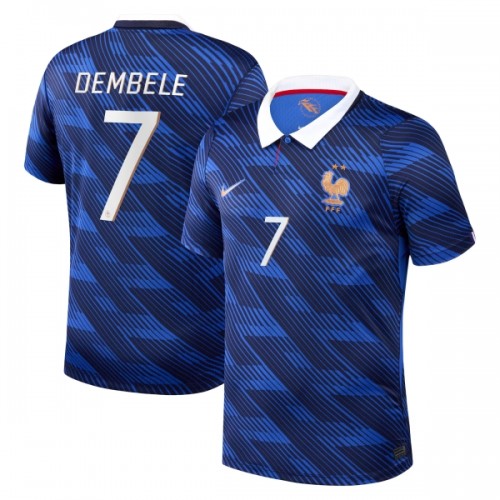 Camisola França O. Dembele 7 Homen Equipamento 1ª Mundial 2026 Camisola França O. Dembele 7 Homen Equipamento 1ª Mundial 2026