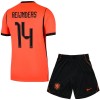 Camisola + Calções Holanda Reijnders 14 Criança Equipamento 1ª Mundial 2026 Camisola + Calções Holanda Reijnders 14 Criança Equipamento 1ª Mundial 2026