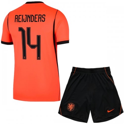 Camisola + Calções Holanda Reijnders 14 Criança Equipamento 1ª Mundial 2026 Camisola + Calções Holanda Reijnders 14 Criança Equipamento 1ª Mundial 2026