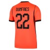 Camisola Holanda Dumfries 22 Homen Equipamento 1ª Mundial 2026 Camisola Holanda Dumfries 22 Homen Equipamento 1ª Mundial 2026