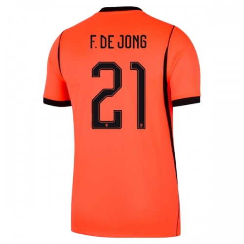 Camisola Holanda Frenkie de Jong 21 Homen Equipamento 1ª Mundial 2026 Camisola Holanda Frenkie de Jong 21 Homen Equipamento 1ª Mundial 2026
