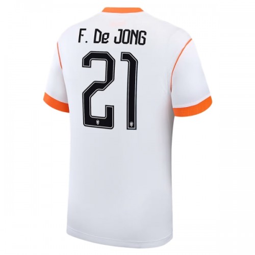 Camisola Holanda Frenkie de Jong 21 Homen Equipamento 2ª Mundial 2026 Camisola Holanda Frenkie de Jong 21 Homen Equipamento 2ª Mundial 2026