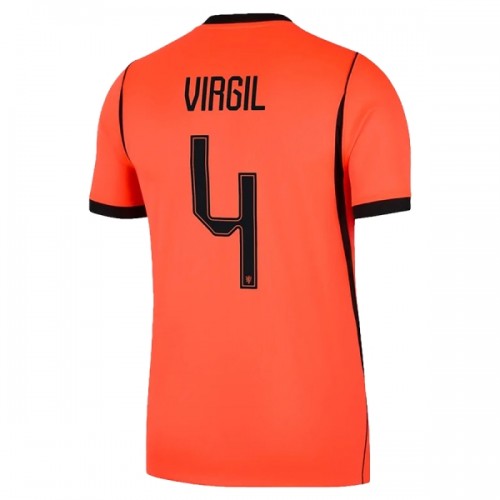 Camisola Holanda Virgil 4 Homen Equipamento 1ª Mundial 2026 Camisola Holanda Virgil 4 Homen Equipamento 1ª Mundial 2026