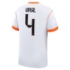 Camisola Holanda Virgil 4 Homen Equipamento 2ª Mundial 2026