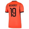 Camisola Holanda Weghorst 19 Homen Equipamento 1ª Mundial 2026 Camisola Holanda Weghorst 19 Homen Equipamento 1ª Mundial 2026