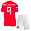Camisola + Calções Noruega Haaland 9 Criança Equipamento 1ª Mundial 2026 Camisola + Calções Noruega Haaland 9 Criança Equipamento 1ª Mundial 2026