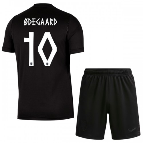 Camisola + Calções Noruega Odegaard 10 Criança Equipamento 2ª Mundial 2026 Camisola + Calções Noruega Odegaard 10 Criança Equipamento 2ª Mundial 2026