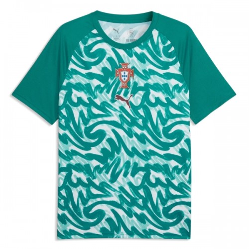 Camisola Portugal Pre-Match Homen Mundial 2026 Verde Camisola Portugal Pre-Match Homen Mundial 2026 Verde