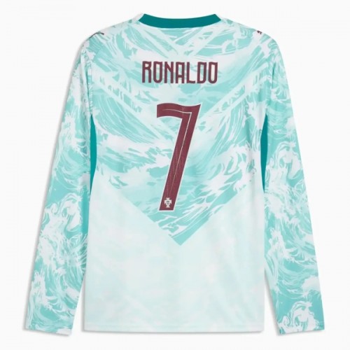 Camisola Portugal Ronaldo 7 Manga Comprida Homen Equipamento 2ª Mundial 2026 Camisola Portugal Ronaldo 7 Manga Comprida Homen Equipamento 2ª Mundial 2026