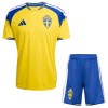 Camisola + Calções Suécia Criança Equipamento 1ª Mundial 2026