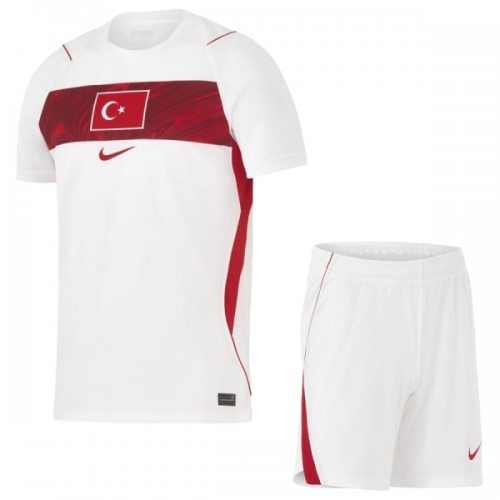 Camisola + Calções Turquia Criança Equipamento 2ª Mundial 2026 Camisola + Calções Turquia Criança Equipamento 2ª Mundial 2026