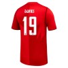 Camisola Canadá Davies 19 Homen Equipamento 1ª Mundial 2026 Camisola Canadá Davies 19 Homen Equipamento 1ª Mundial 2026