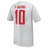 Camisola Canadá J. David 10 Homen Equipamento 3ª Mundial 2026 Camisola Canadá J. David 10 Homen Equipamento 3ª Mundial 2026