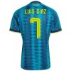 Camisola Colômbia Luis Diaz 7 Homen Equipamento 2ª Mundial 2026 Camisola Colômbia Luis Diaz 7 Homen Equipamento 2ª Mundial 2026