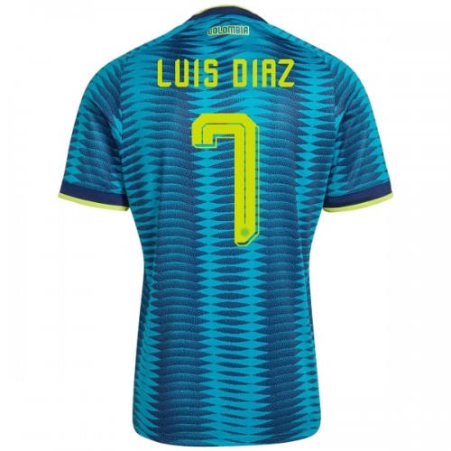 Camisola Colômbia Luis Diaz 7 Homen Equipamento 2ª Mundial 2026 Camisola Colômbia Luis Diaz 7 Homen Equipamento 2ª Mundial 2026