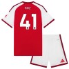 Camisola + Calções Arsenal Rice 41 Criança Equipamento 1ª 2026-27