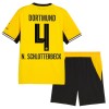 Camisola + Calções Borussia Dortmund N. Schlotterbeck 4 Criança Equipamento 1ª 2026-27 Camisola + Calções Borussia Dortmund N. Schlotterbeck 4 Criança Equipamento 1ª 2026-27