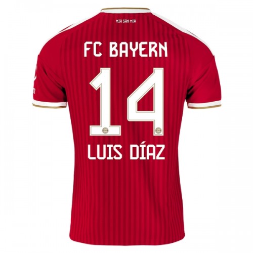 Camisola FC Bayern de Munique Luis Diaz 14 Homen Equipamento 1ª 2026-27 Camisola FC Bayern de Munique Luis Diaz 14 Homen Equipamento 1ª 2026-27